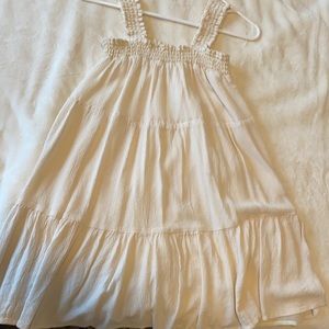 White small American eagle flowy dress